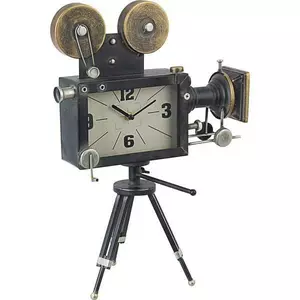 Orologio da tavolo Charles Cinema nero 33x16x45