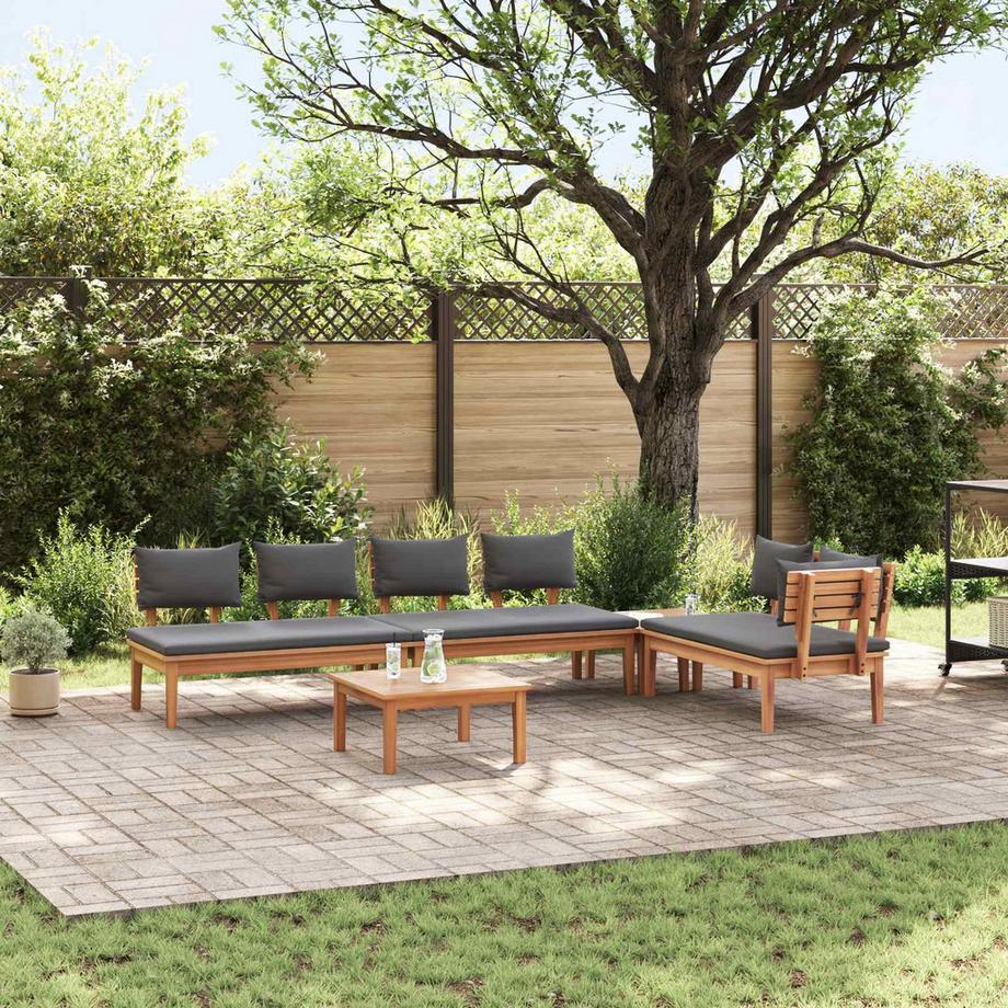 VidaXL Divano da giardino Legno massello di teak  