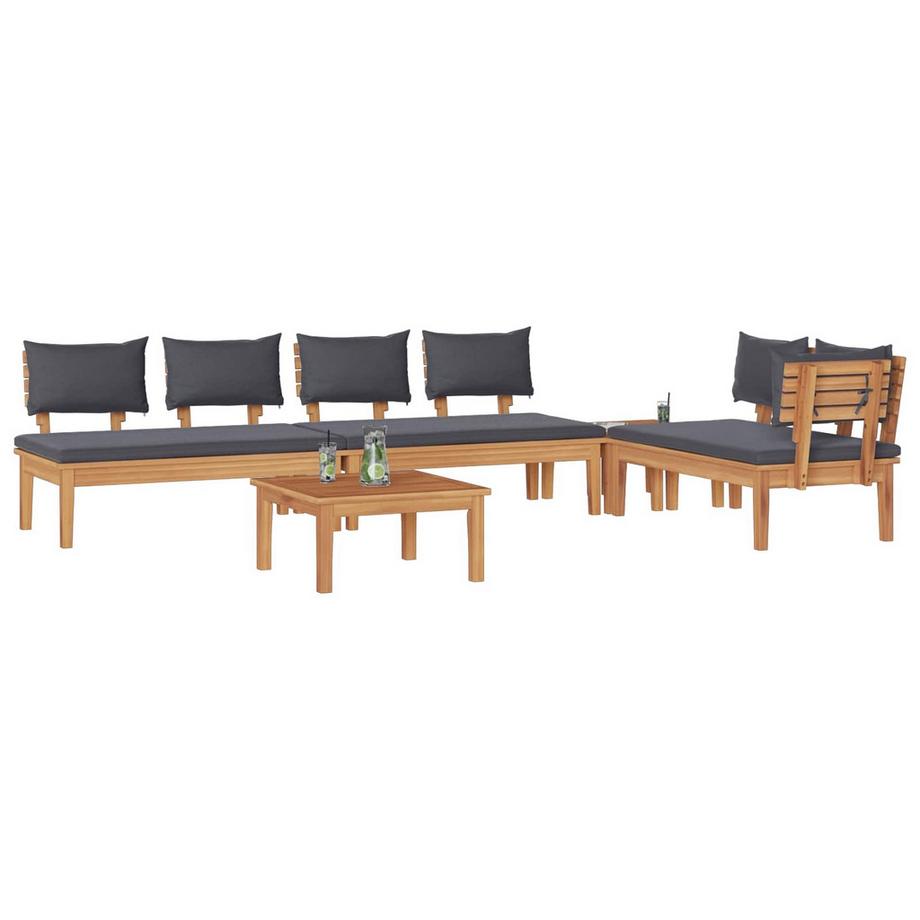 VidaXL Divano da giardino Legno massello di teak  