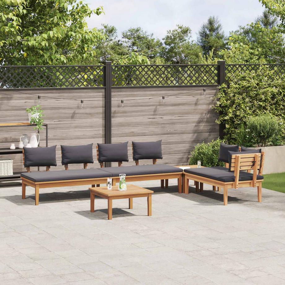 VidaXL Divano da giardino Legno massello di teak  
