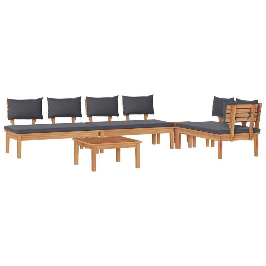 Divano da giardino Legno massello di teak
