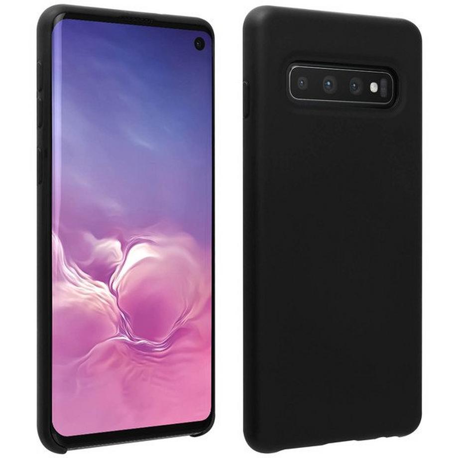 Avizar  Soft Touch Hülle Galaxy S10 Schwarz 