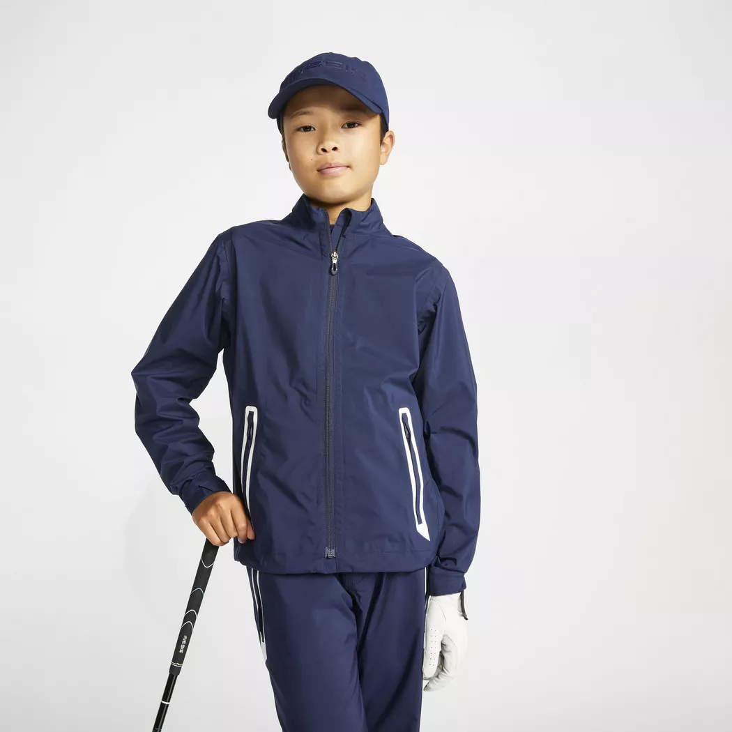 INESIS - Jacke - RAIN RW500, 123-130CM, Mitternachtsblau
