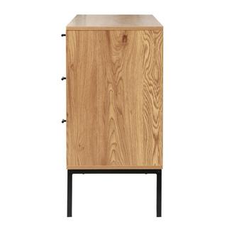 Calicosy Credenza con 2 ante e 3 cassetti in rattan L120 cm - JAYA  