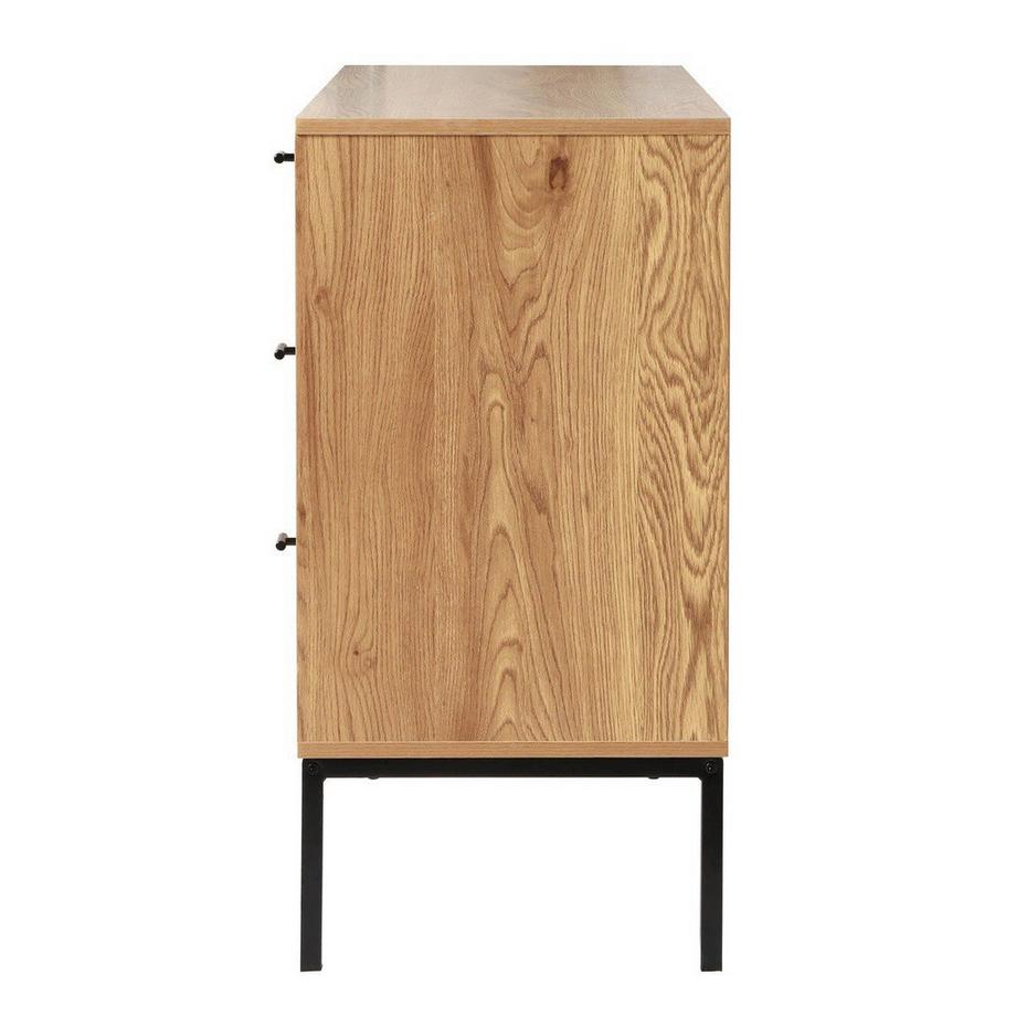 Calicosy Buffet 2 portes et 3 tiroirs en rotin L120 cm - JAYA  