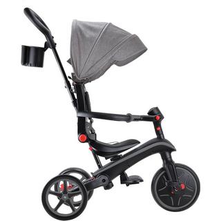 GLOBBER  4in1 Laufrad Dreirad Trike Explorer Schwarz/Grau 