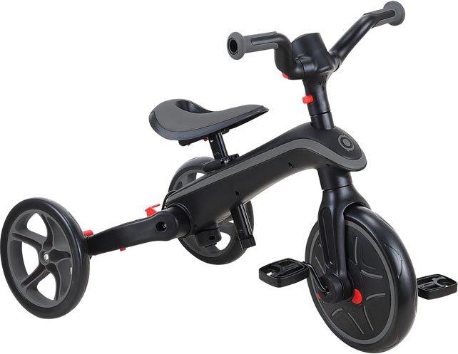 GLOBBER  4in1 Laufrad Dreirad Trike Explorer Schwarz/Grau 