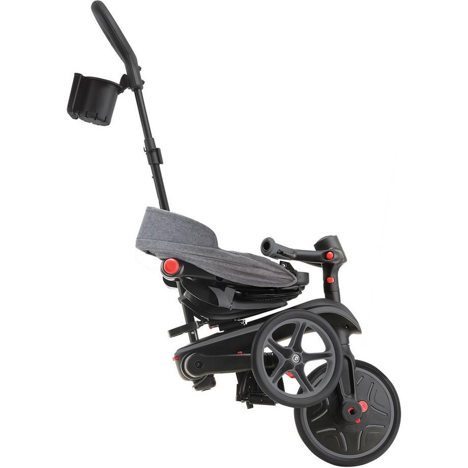 GLOBBER  4in1 Laufrad Dreirad Trike Explorer Schwarz/Grau 