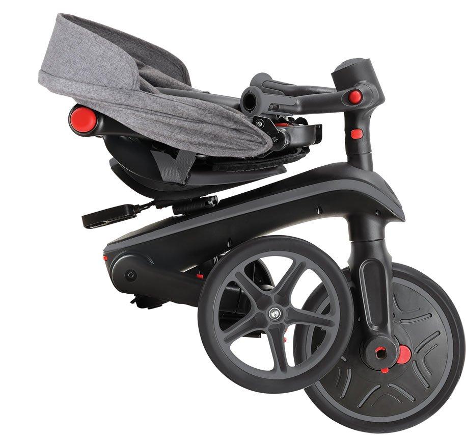 GLOBBER  4in1 Laufrad Dreirad Trike Explorer Schwarz/Grau 