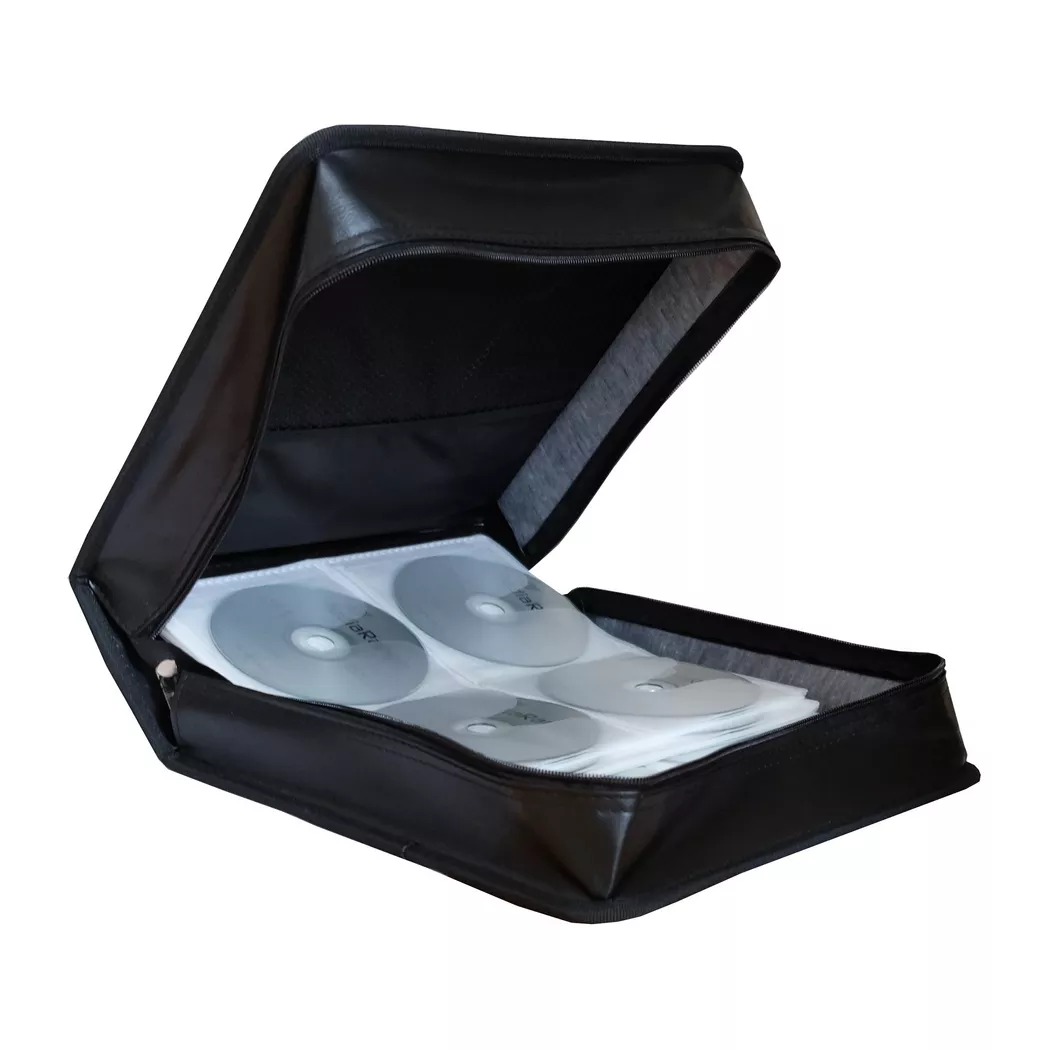 MediaRange BOX93 CD bag 200 discs Faux leather Black 314x118x312mm