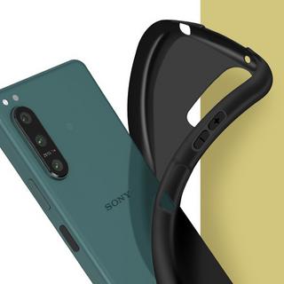 Avizar  Coque Sony Xperia 5 IV Silicone Noir 