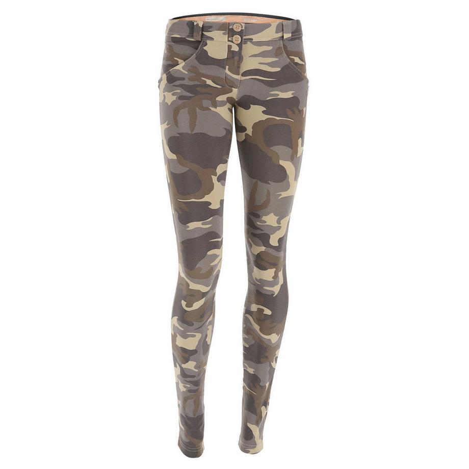 FREDDY WR.UP Shaping Pantaloni Skinny Camouflage  
