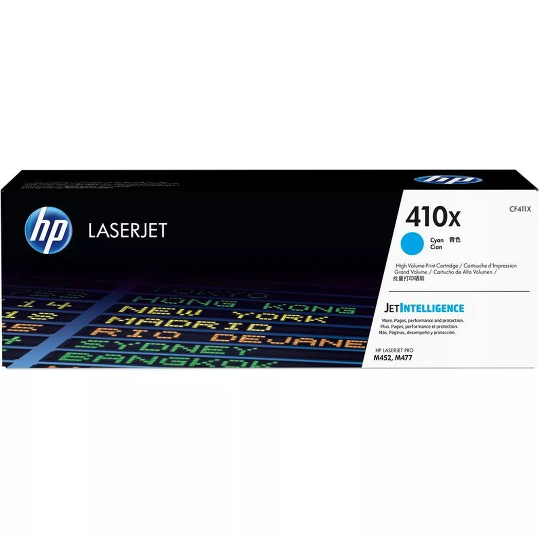 Hewlett-Packard – HP Toner-Modul 410X cyan CF411X CLJ Enterprise M452 5000 S., One Size