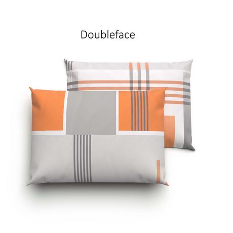 Lotus Bettwaren Jeffrey Jersey Linge de Lit Réversible Orange  