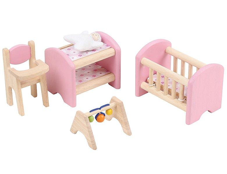 Spielba Holzspielwaren  Rollenspiele Babyzimmer 