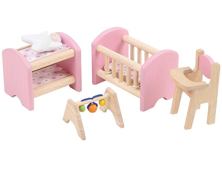 Spielba Holzspielwaren  Rollenspiele Babyzimmer 
