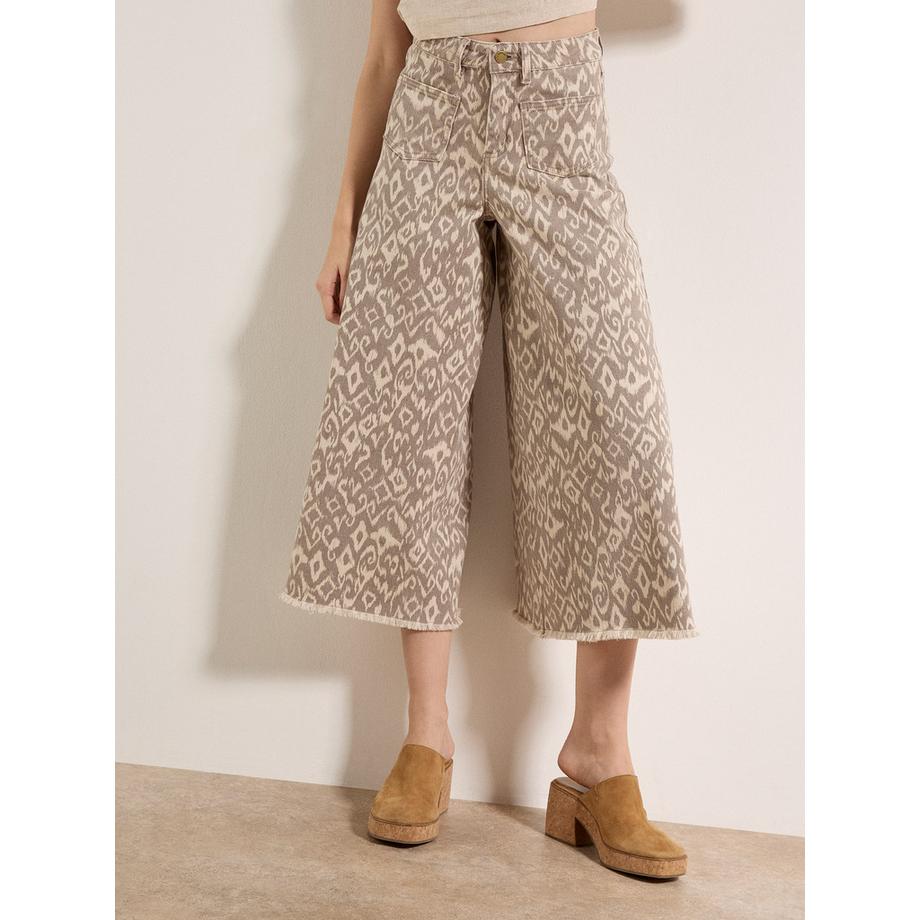 Ikat Gianna Jeans mit weitem Bein
