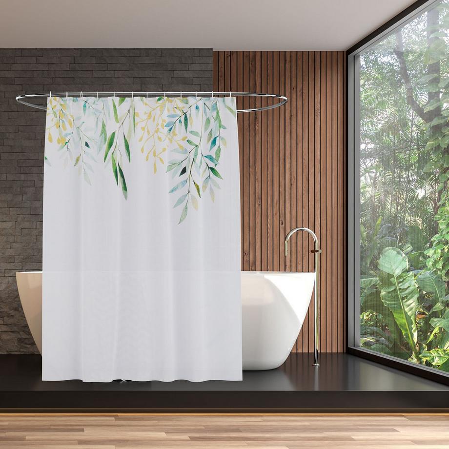 Northix Duschvorhang 180x200 cm mit Motiv  