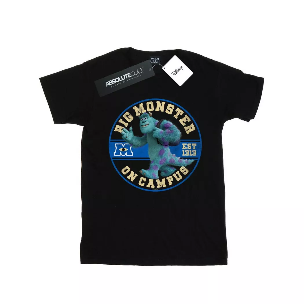 Disney - Monsters University Monster On Campus TShirt, für Damen, Schwarz, Größe XL