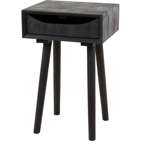 mutoni Table de chevet Noir Elegance Sleek  