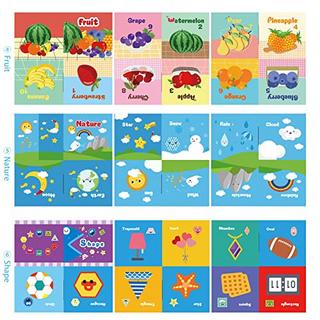 Activity-board  Babybuch Stoffbuch ab 0-6 Monate, 6 Knisterbuch Baby, Fühlbuch, Baby Spielzeug 