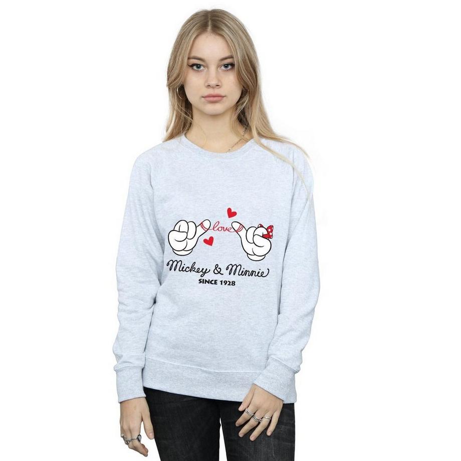 Disney Mickey & Minnie Love Hands Felpa  