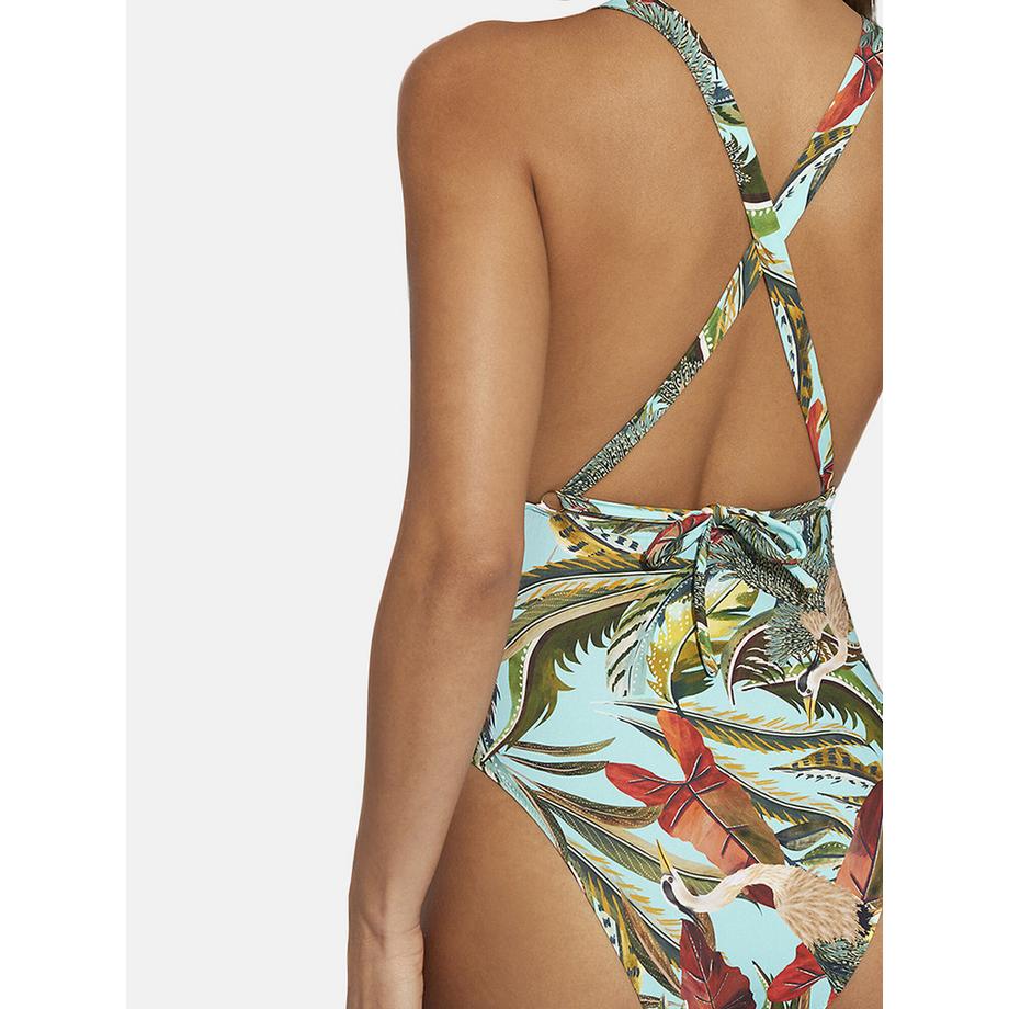 Selmark Galapagos Maillot de Bain Une Pièce Triangle Préformé  