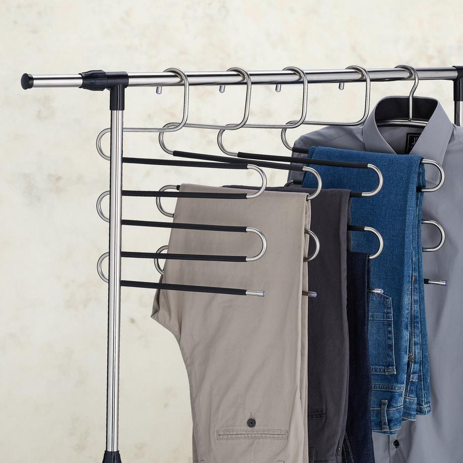 B2X Set di 4 grucce multiple per pantaloni  