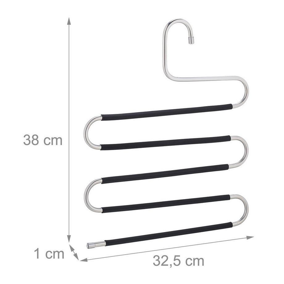 B2X Set di 4 grucce multiple per pantaloni  