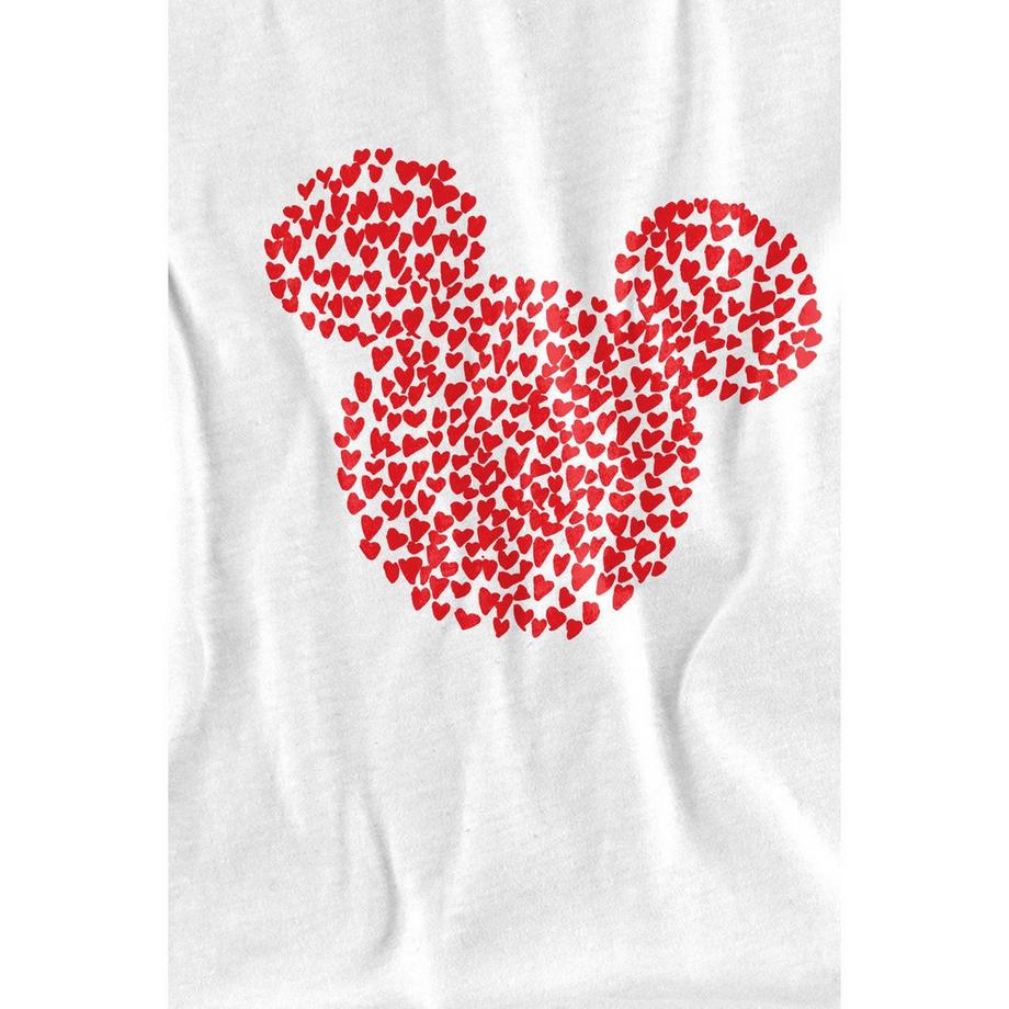 Disney T-shirt San Valentino con stampa cuore Mickey Mouse  