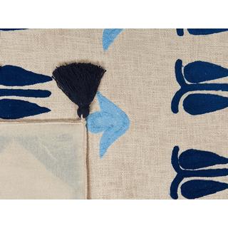 Beliani Retro BHIND Coperta in Cotone  