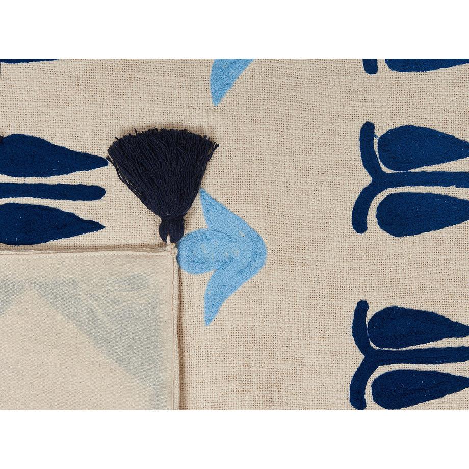 Beliani Retro BHIND Coperta in Cotone  