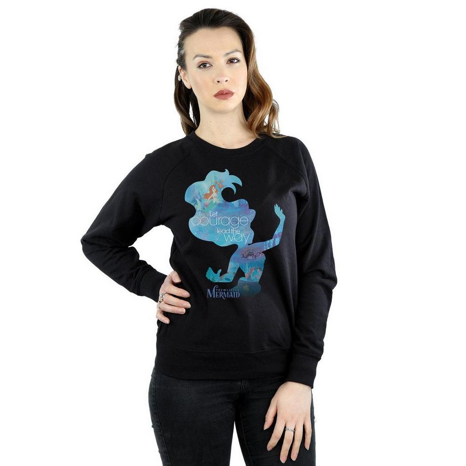 Disney PRINCESS La Petite Sirène Let Courage Lead The Way Sweatshirt Coupe Slim  