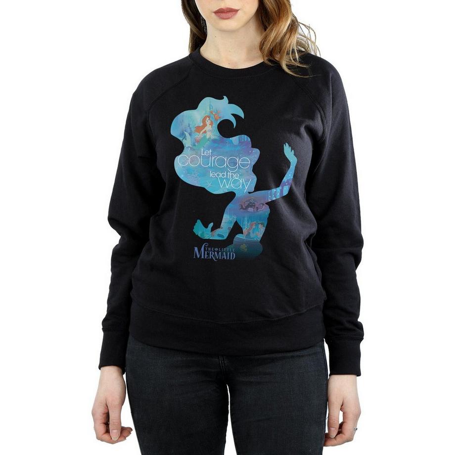 Disney PRINCESS La Petite Sirène Let Courage Lead The Way Sweatshirt Coupe Slim  