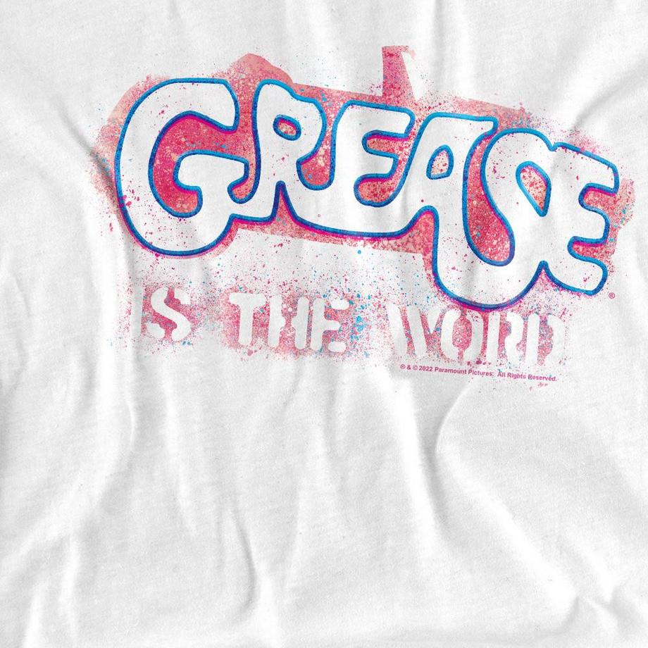Grease Is The Word T-Shirt Imprimé Graphique  
