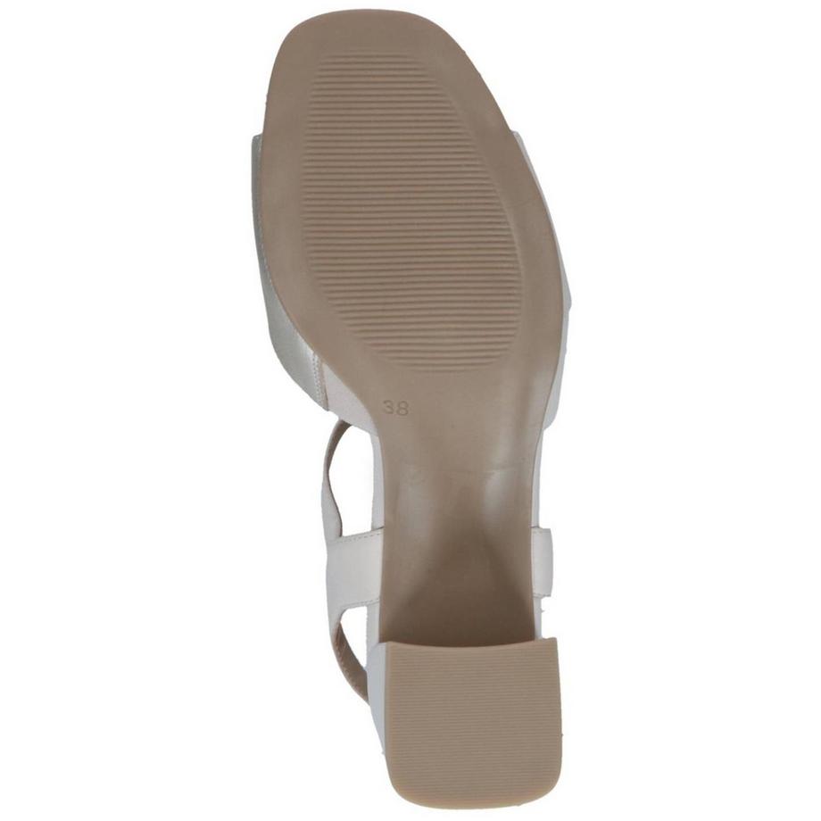 CAPRICE Sandale à talon bloc avec boucle cristal  