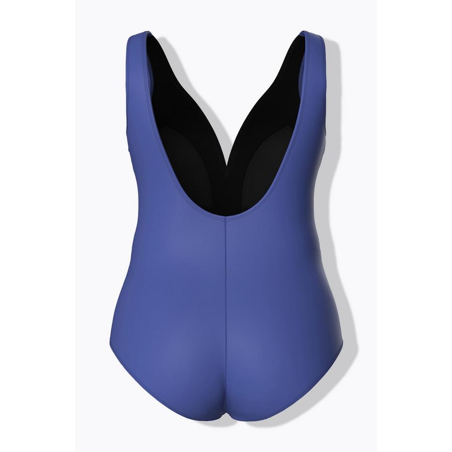 Ulla Popken Costume intero stampa aragosta scollo a cuore coppe morbide  