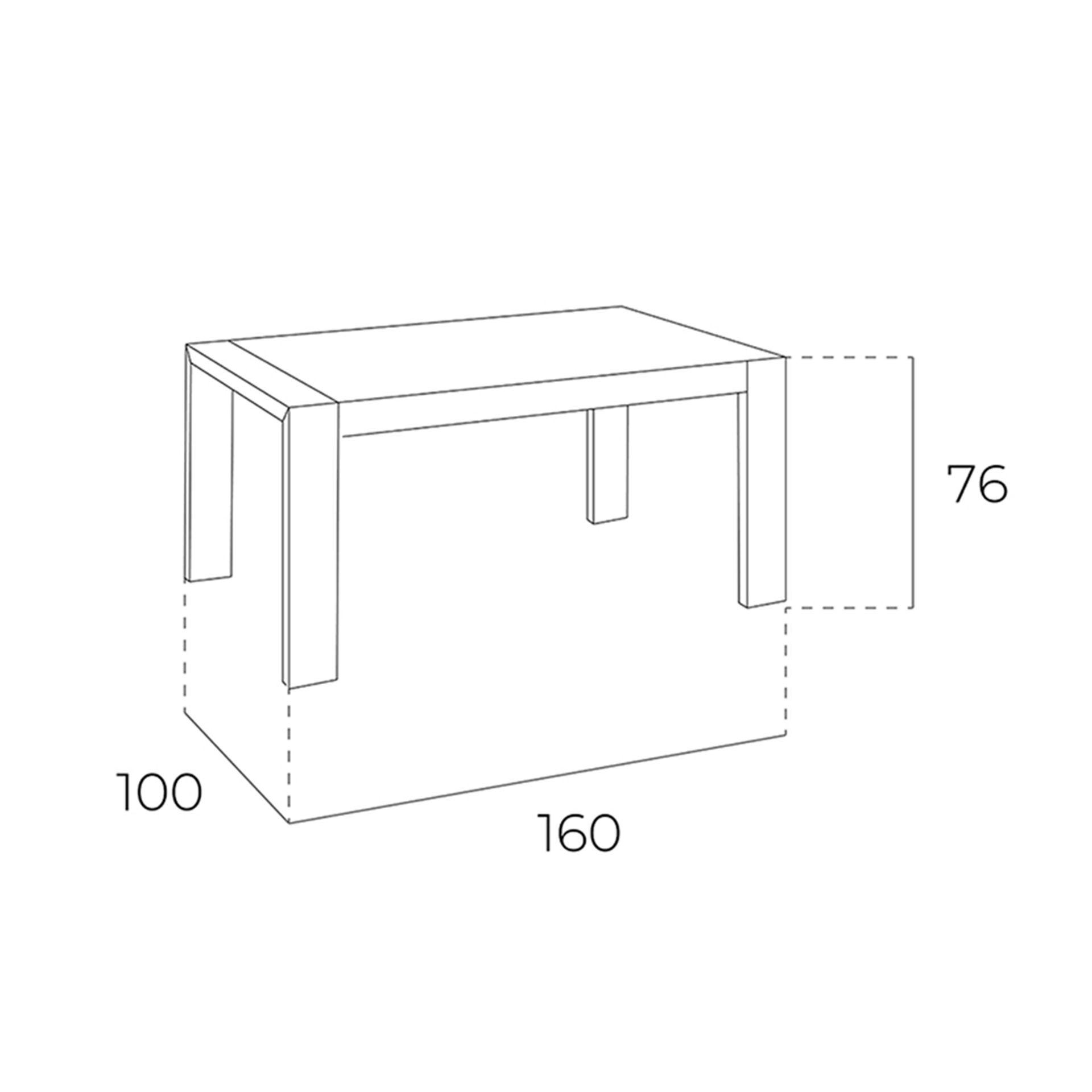 ANGEL CERDA Tavolo da pranzo allungabile rettangolare noce  