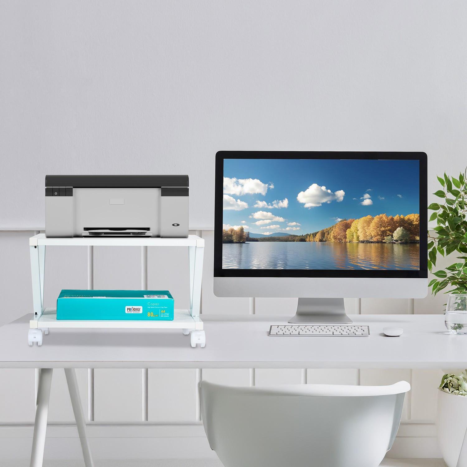 Northix  Support d'imprimante avec roulettes 