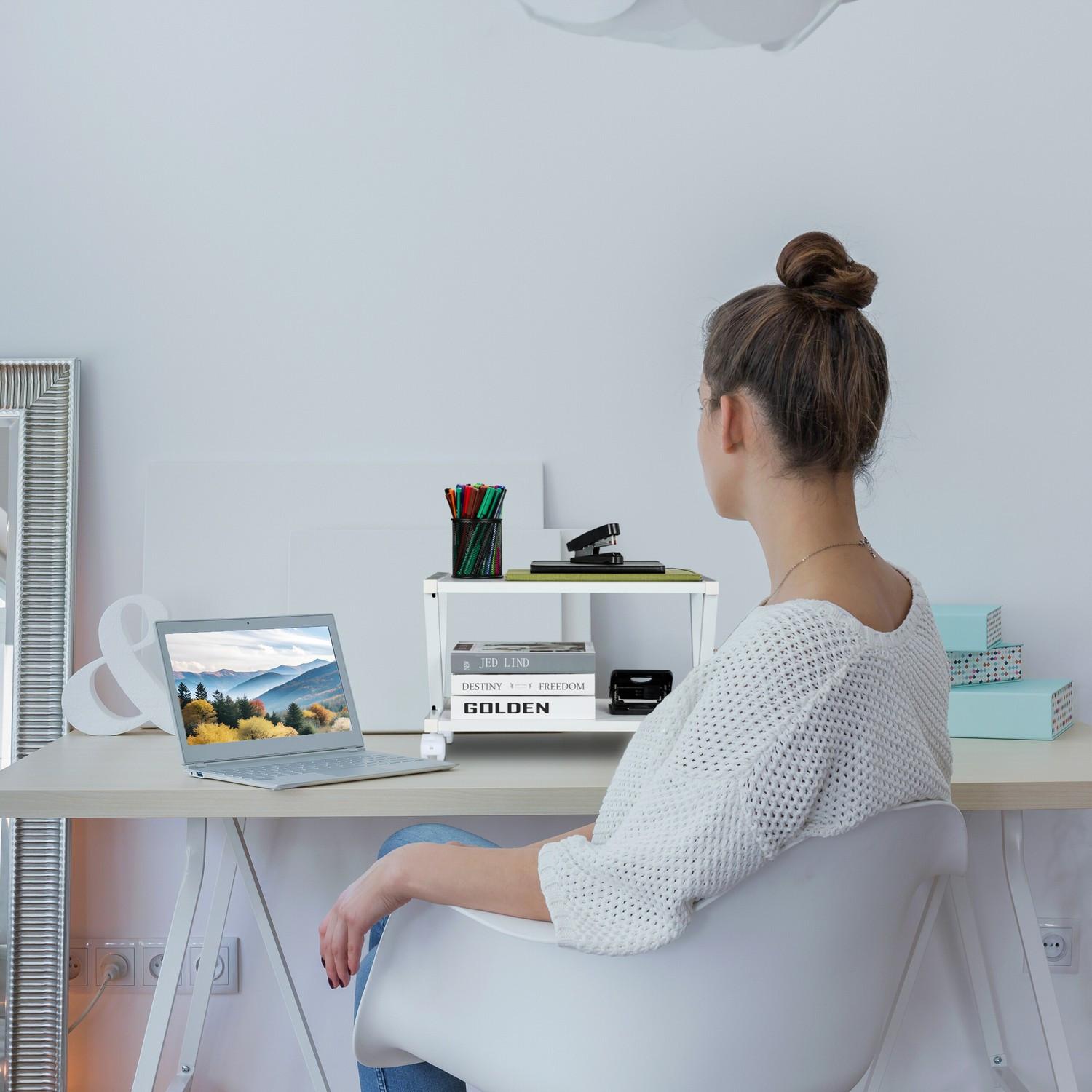 Northix  Support d'imprimante avec roulettes 