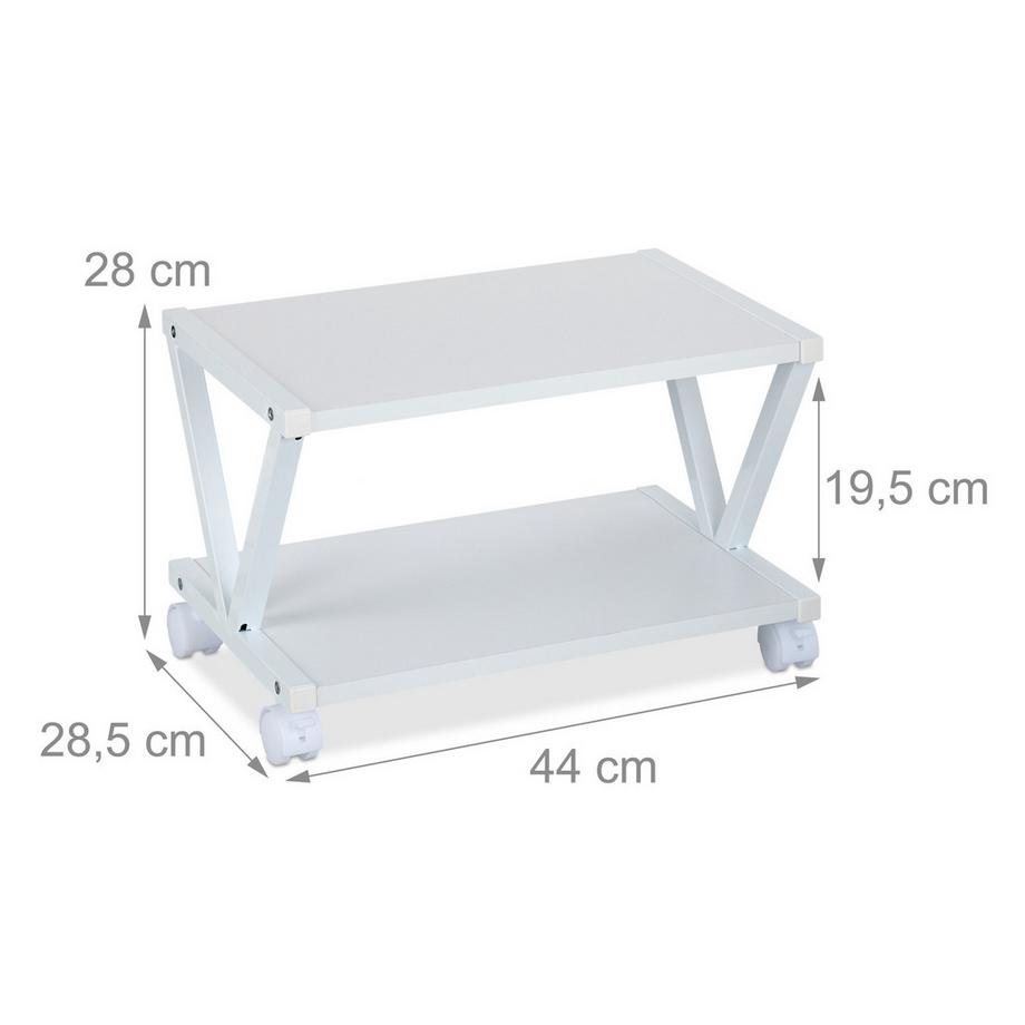 Northix  Druckerständer mit Rädern 