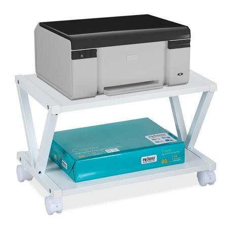 Northix  Support d'imprimante avec roulettes 