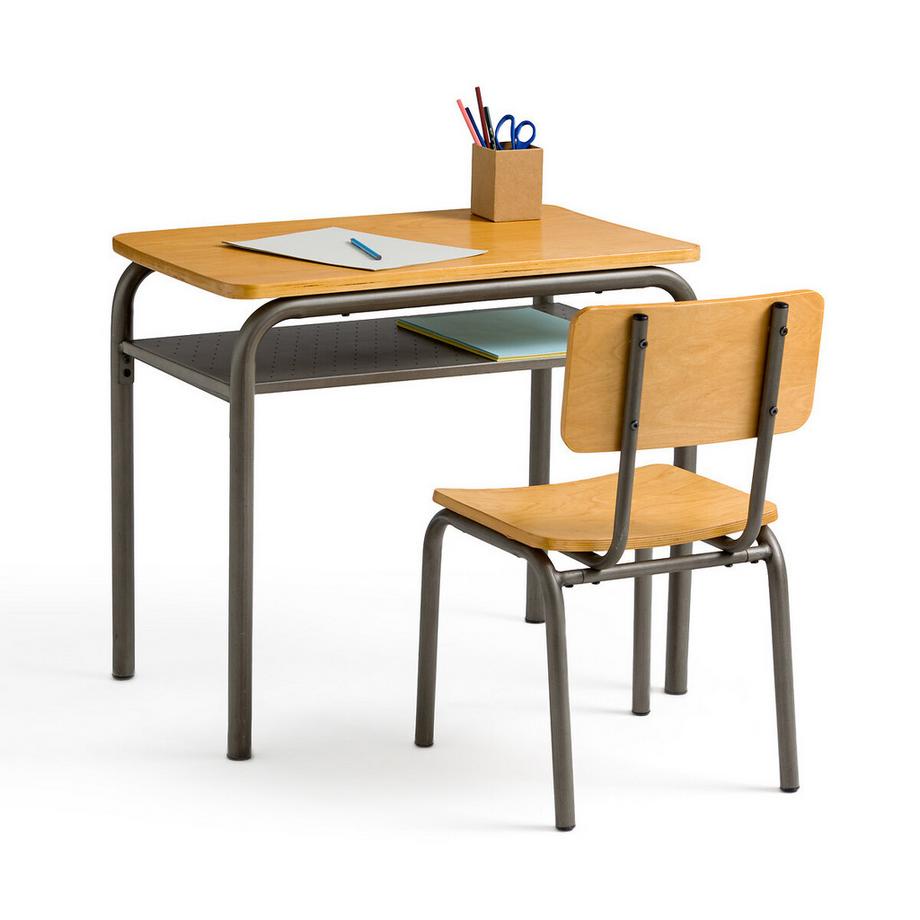 Bureau et chaise d’écolier vintage Buton
