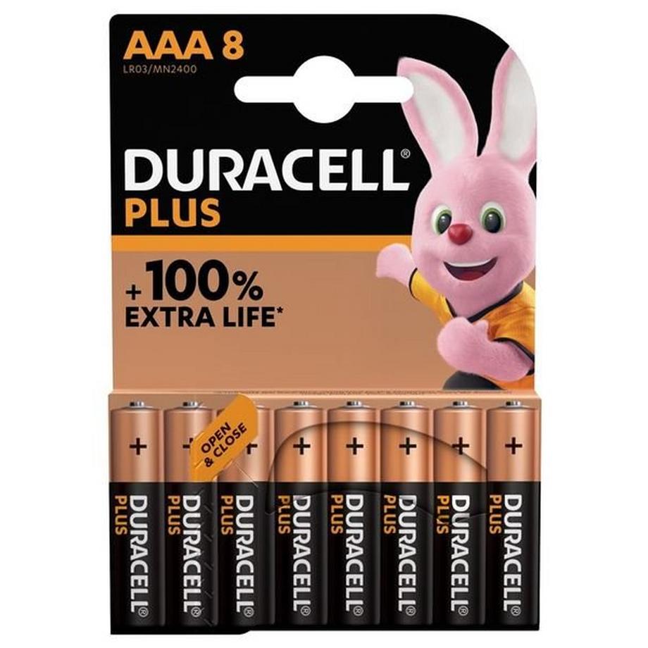 DURACELL  Duracell Plus-AAA K8 Batteria Ministilo (AAA) 8 pz. 