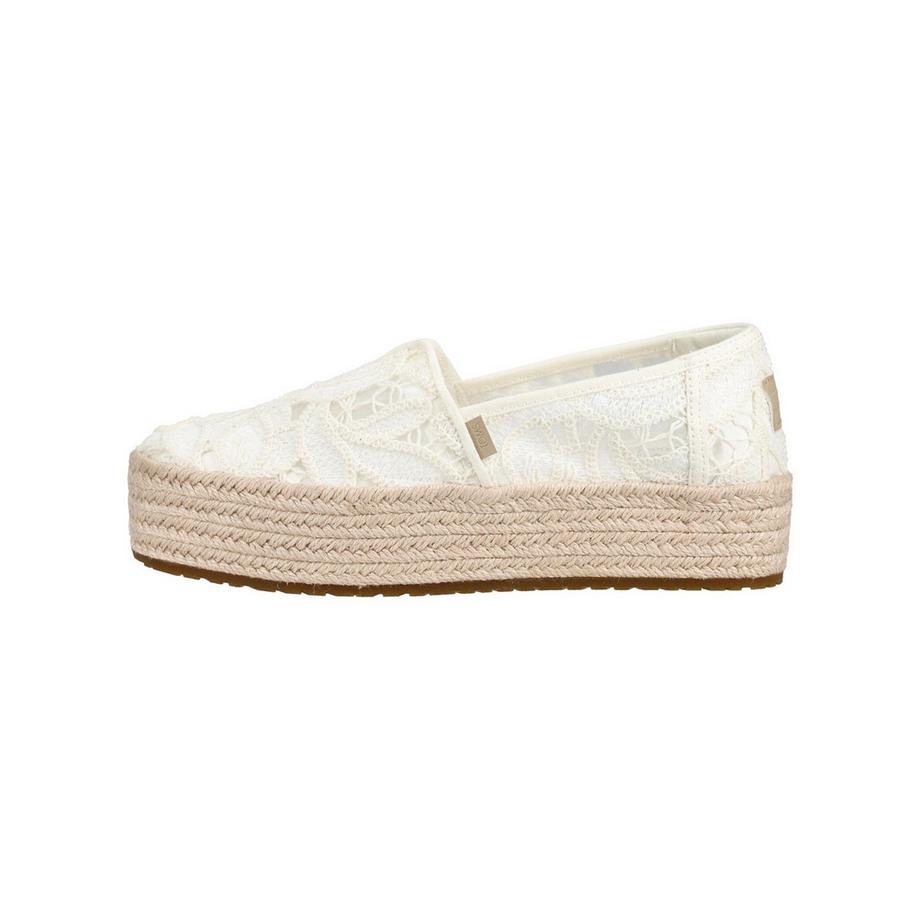 TOMS Espadrille con lacci e suola a plateau  