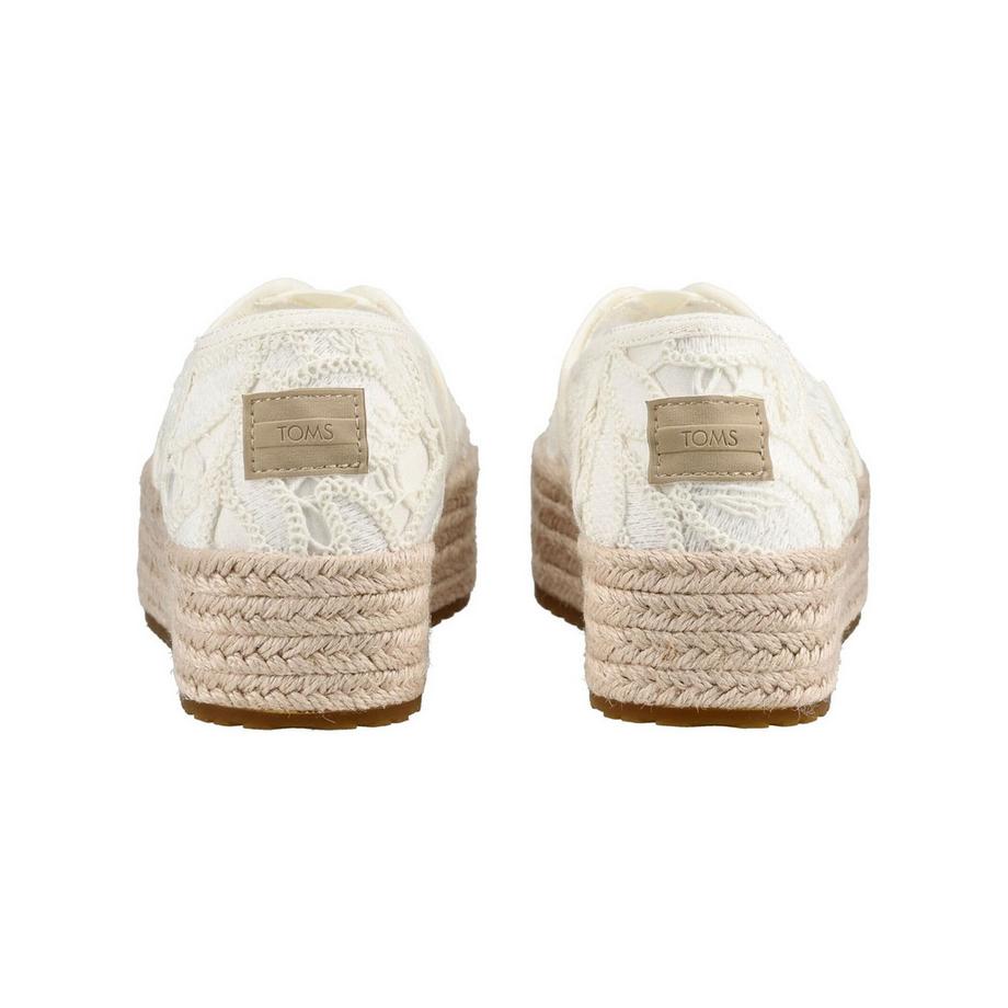 TOMS Espadrille con lacci e suola a plateau  