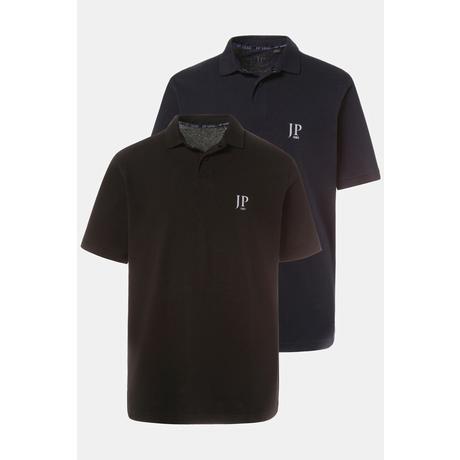 JP1880  Poloshirts, Basic, 2er-Pack, Piqué, gekämmte Baumwolle 