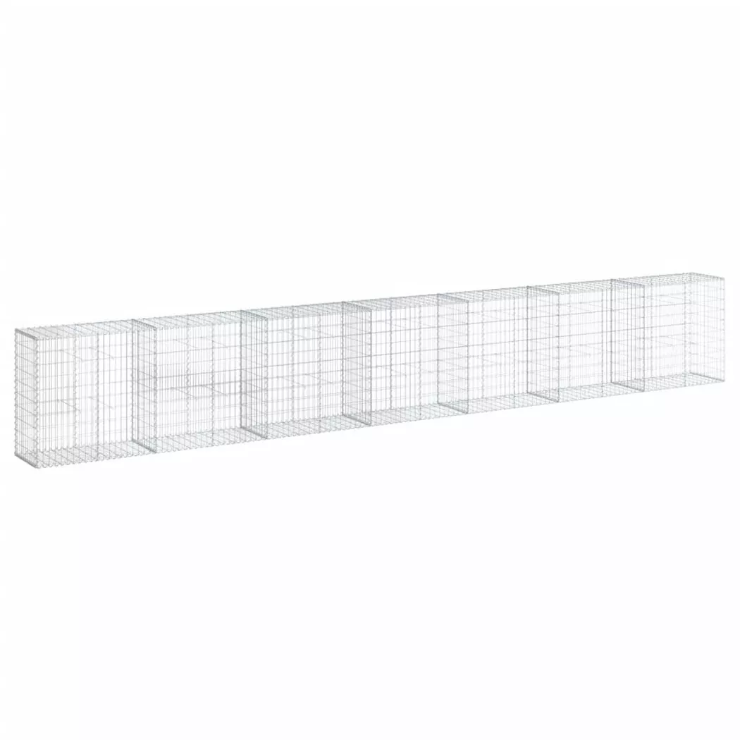 VidaXL - Panier gabion fer, One Size, Argent
