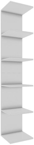 VCM Holzregal hängend | platzsparendes Regal | Maße: H. 180 x B. 35 x T. 30 cm | Elegantes Regal hängend | Aufbewahrungsregal | Bücherregal | Wandboard -  