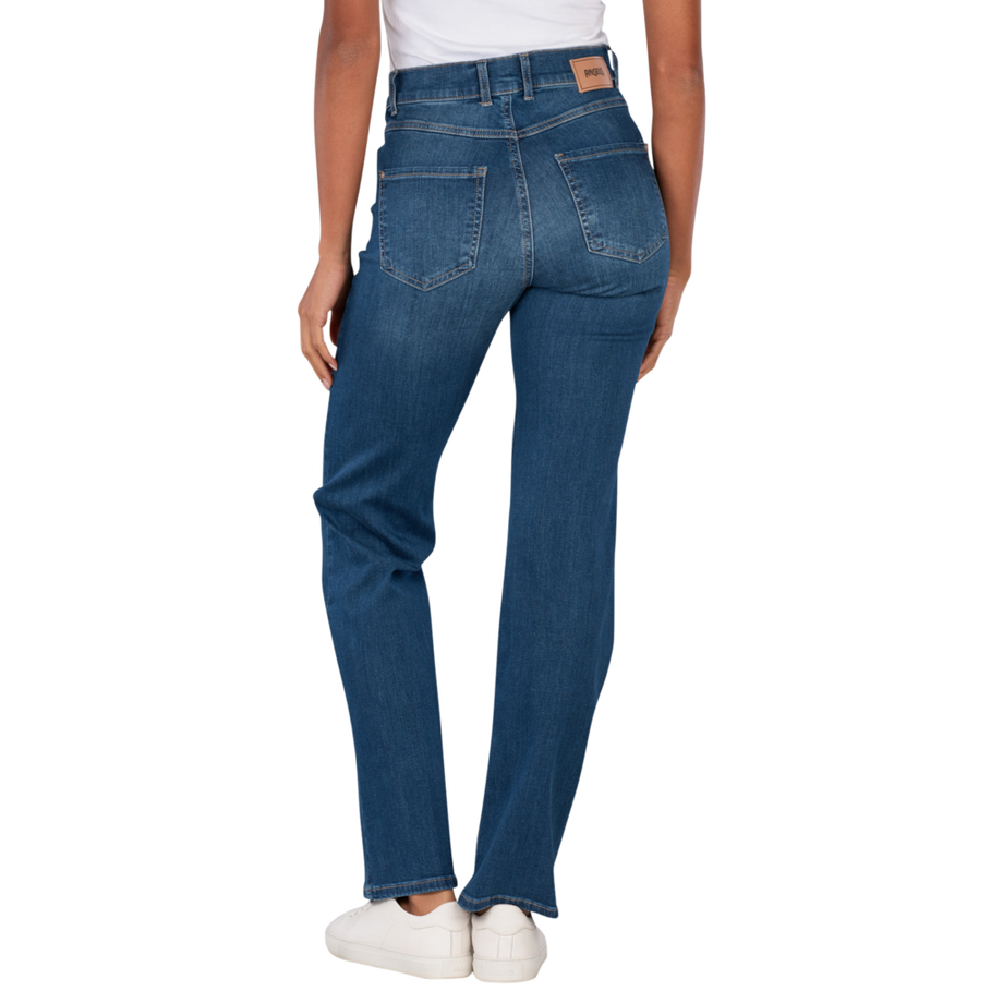 ANGELS Lara Straight Fit Buckle Sporty Denim Jeans  